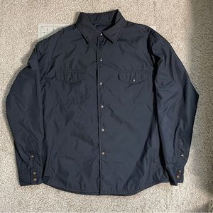 NAVY J CREW COLLARED WINDBREAKER
SIZE M